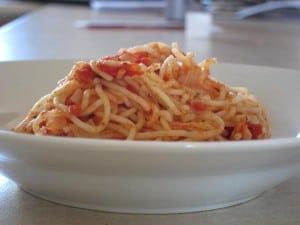 Smoked Salmon and Tomato Pasta
