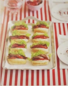 Baby BLTs party food