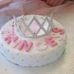Princess tiara birthday cake
