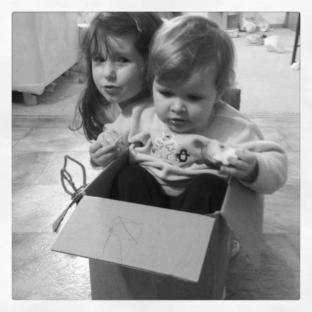 girls in box